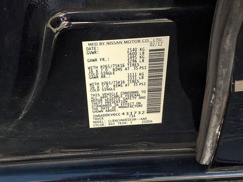 Used 2012 Nissan Frontier PRO-4X w/ Pro-4x Luxury Pkg image 29