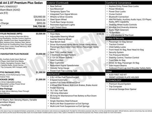 Used 2014 Audi A4 2.0T Premium Plus w/ Premium Plus Package image 3