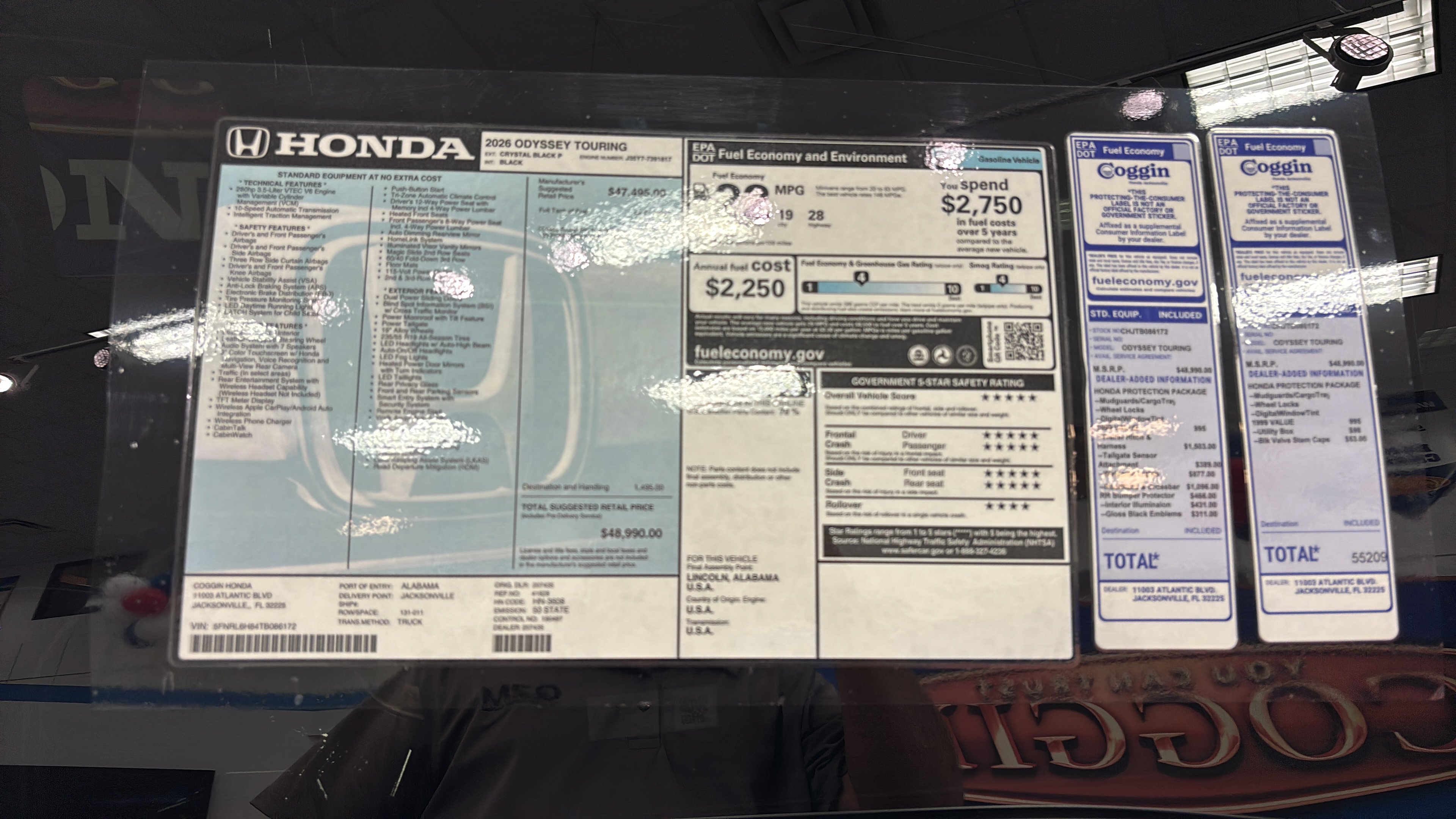 New 2026 Honda Odyssey Touring image 12