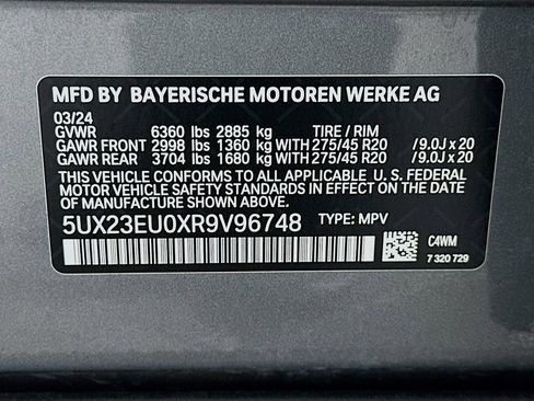 Certified 2024 BMW X5 xDrive40i w/ Parking Assistance Package image 33