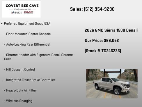 New 2026 GMC Sierra 1500 Denali w/ Technology Package AWD/4WD image 18
