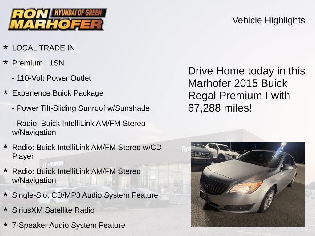 Used 2015 Buick Regal Premium w/ Experience Buick Package FWD image 12