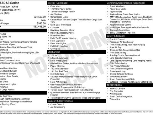 Used 2020 MAZDA MAZDA3 Sedan image 29