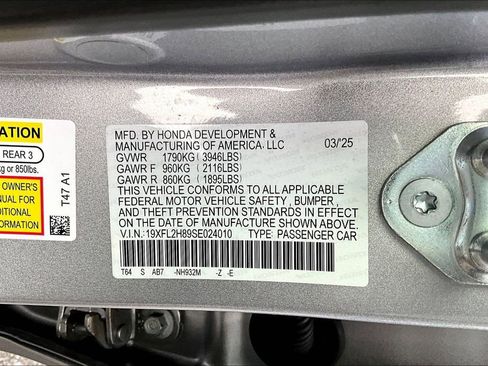 Used 2025 Honda Civic Sport image 16