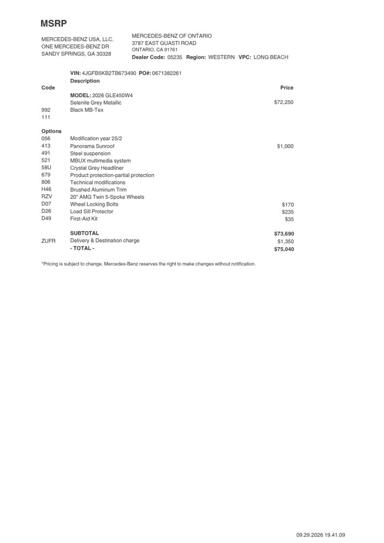 Certified 2026 Mercedes-Benz GLE 450 4MATIC image 2
