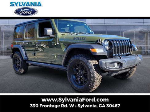 Used 2021 Jeep Wrangler Unlimited Willys image 1