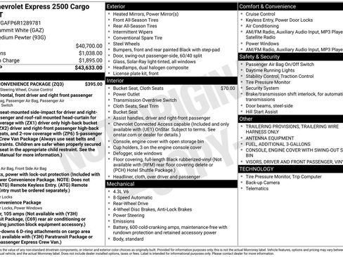 New 2024 Chevrolet Express 2500 w/ Driver Convenience Package RWD image 10
