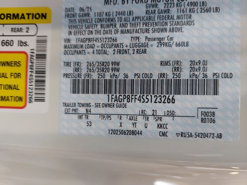 New 2025 Ford Mustang GT Premium w/ 60th Anniversary Package image 35