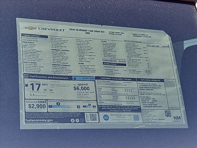 New 2026 Chevrolet Silverado 1500 RST w/ Dark Appearance Package AWD/4WD image 16