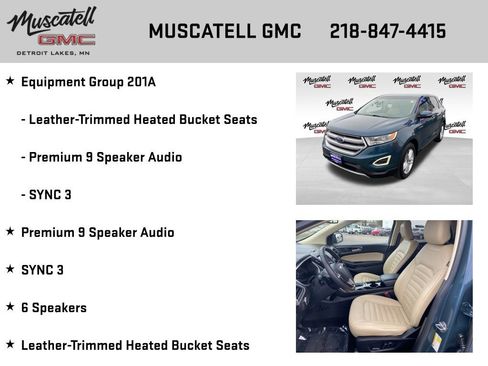 Used 2016 Ford Edge SEL w/ Equipment Group 201A AWD/4WD image 6