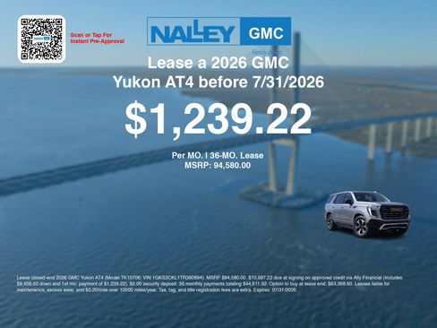 New 2026 GMC Yukon AT4 w/ AT4 Premium Plus Package AWD/4WD image 3