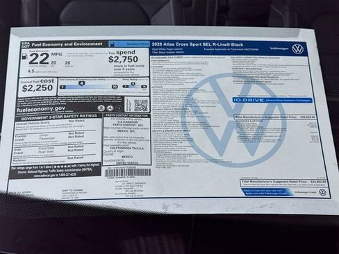 New 2026 Volkswagen Atlas Cross Sport SEL R-Line AWD/4WD image 20