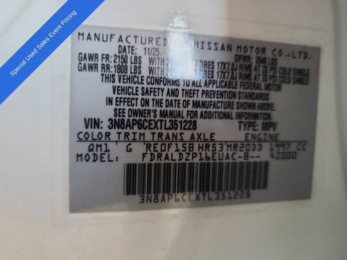 Used 2026 Nissan Kicks SV w/ SV Premium Package FWD image 24