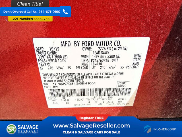 Used 2016 Ford Explorer XLT w/ Equipment Group 201A FWD image 17