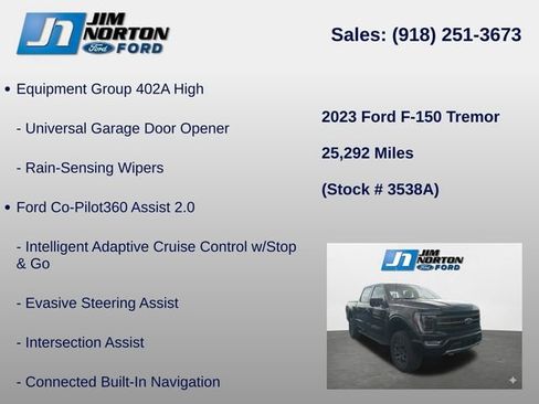 Used 2023 Ford F150 Tremor w/ Equipment Group 402A High AWD/4WD image 16