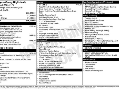 New 2026 Toyota Camry SE Nightshade w/ Multimedia Upgrade Package image 38