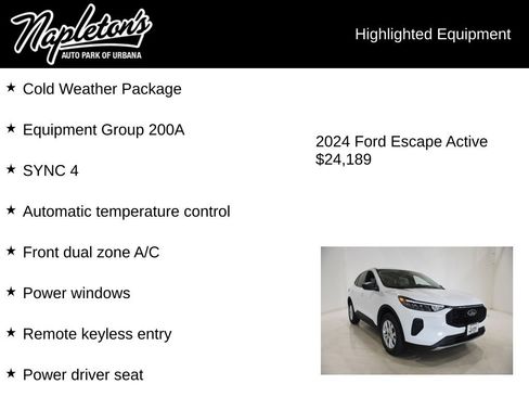 Used 2024 Ford Escape Active image 15