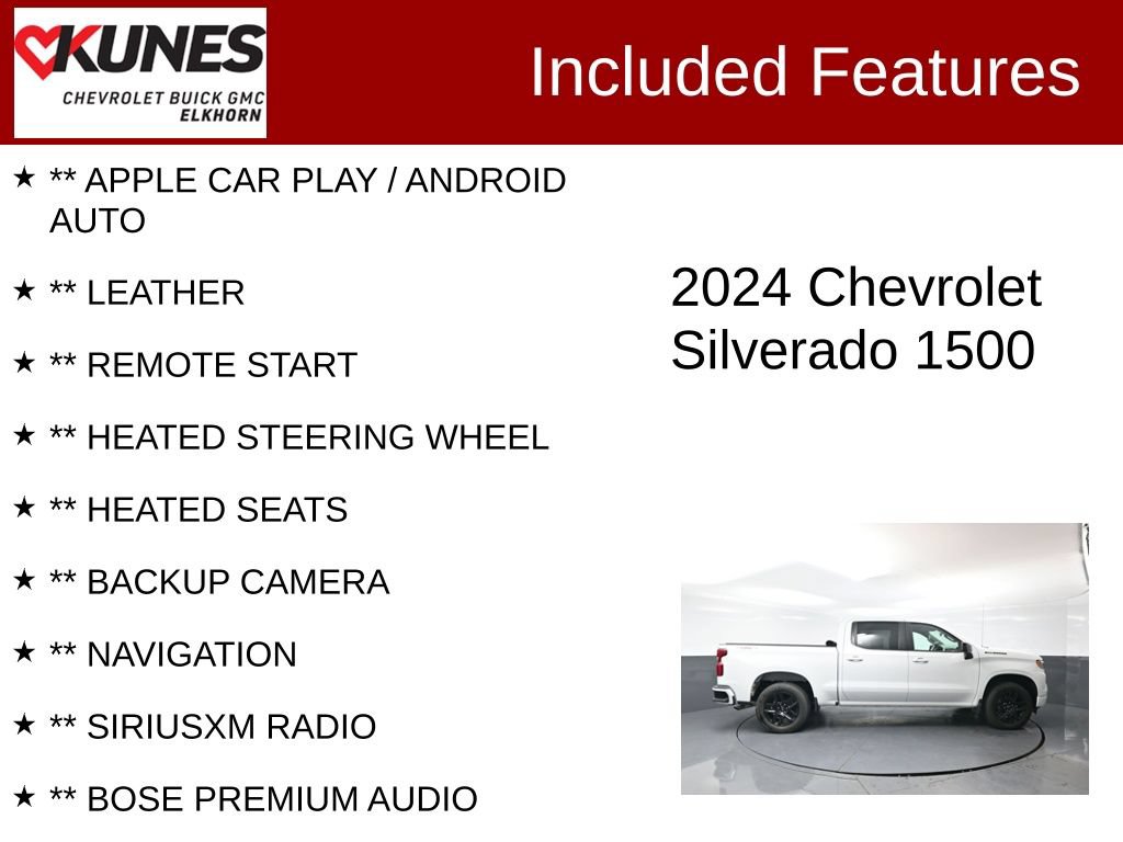 Used 2024 Chevrolet Silverado 1500 RST w/ All Star Edition Plus AWD/4WD image 2