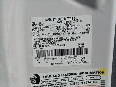 Used 2012 Ford F150 Platinum RWD image 24