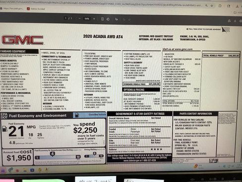 Used 2020 GMC Acadia AT4 w/ Driver Alert Package II image 61