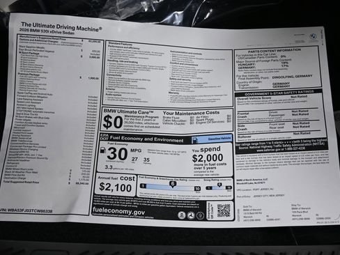 New 2026 BMW 530i xDrive w/ M Sport Package image 37