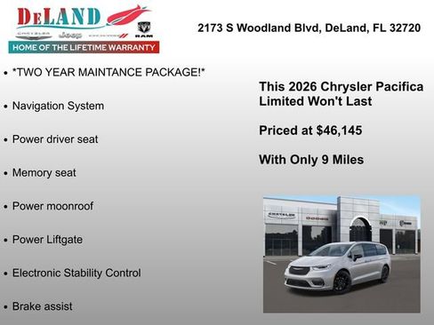 New 2026 Chrysler Pacifica Limited w/ Trailer Tow Group image 12