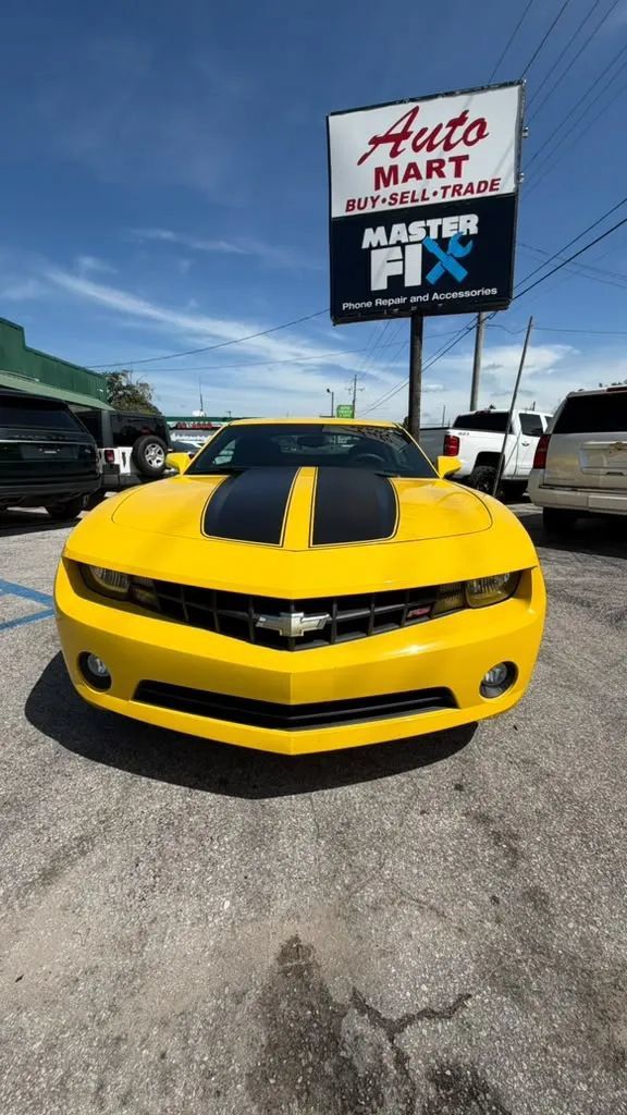 Used 2011 Chevrolet Camaro LT w/ Black Stripe Package RWD image 1