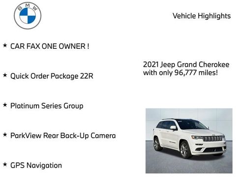 Used 2021 Jeep Grand Cherokee Summit w/ Platinum Series Group AWD/4WD image 9