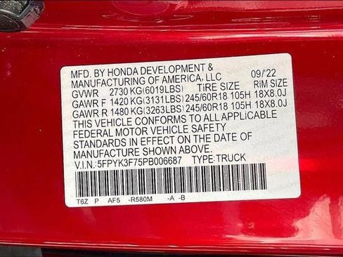 Used 2023 Honda Ridgeline RTL-E image 16
