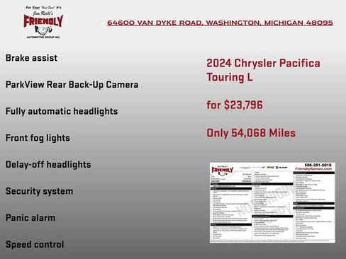 Used 2024 Chrysler Pacifica Touring-L FWD image 7