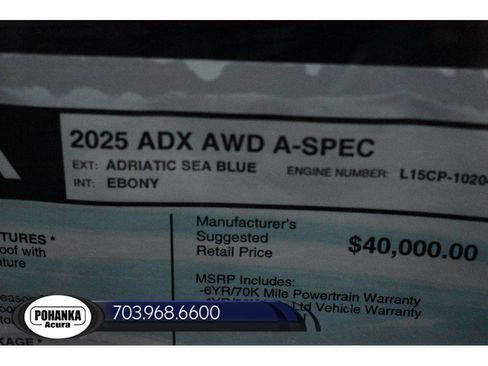 New 2025 Acura ADX A-Spec image 35