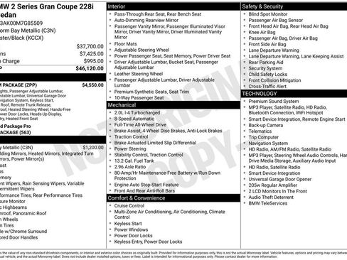 Used 2021 BMW 228i xDrive Gran Coupe w/ Premium Package AWD/4WD image 42