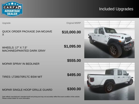Used 2025 Jeep Gladiator Mojave AWD/4WD image 3