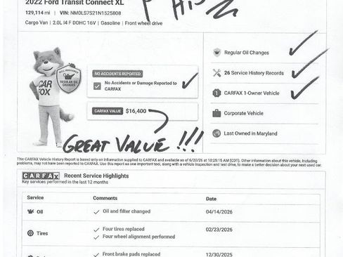 Used 2022 Ford Transit Connect XL FWD image 27