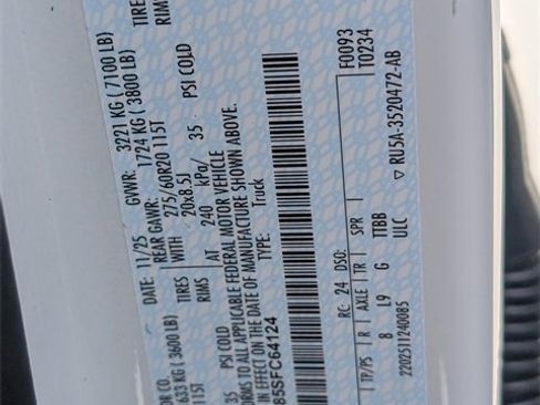 New 2025 Ford F150 Platinum w/ Equipment Group 702A High image 14