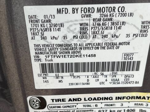 Used 2013 Ford F150 XLT w/ XLT Chrome Pkg AWD/4WD image 22