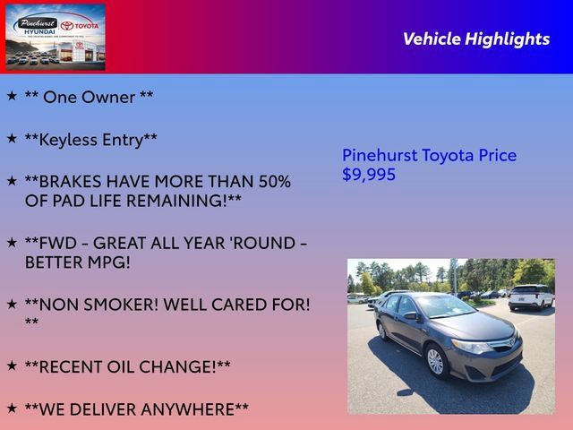 Used 2012 Toyota Camry LE FWD image 16