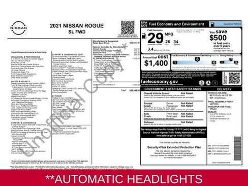 Used 2021 Nissan Rogue SL w/ Premium Package image 5