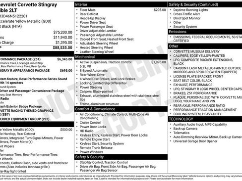 Used 2022 Chevrolet Corvette Stingray Preferred Conv w/ Z51 Performance Package image 2