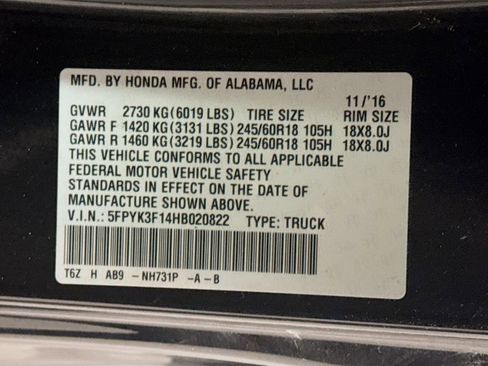 Used 2017 Honda Ridgeline Sport image 35