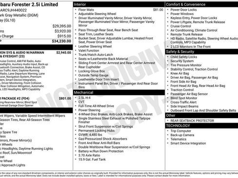 Used 2018 Subaru Forester 2.5i Limited image 47