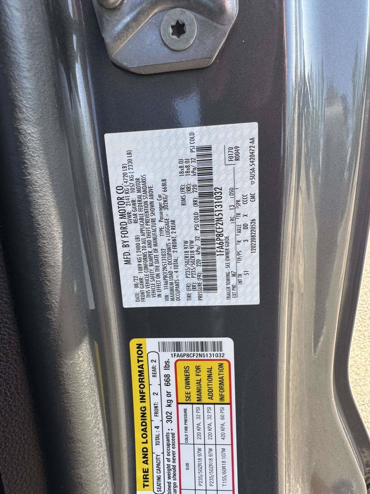 Used 2022 Ford Mustang GT Premium w/ Equipment Group 401A RWD image 24