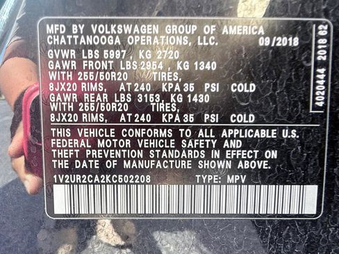 Used 2019 Volkswagen Atlas SE w/ Towing Package AWD/4WD image 20