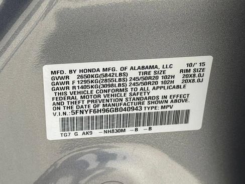 Used 2016 Honda Pilot Touring image 30