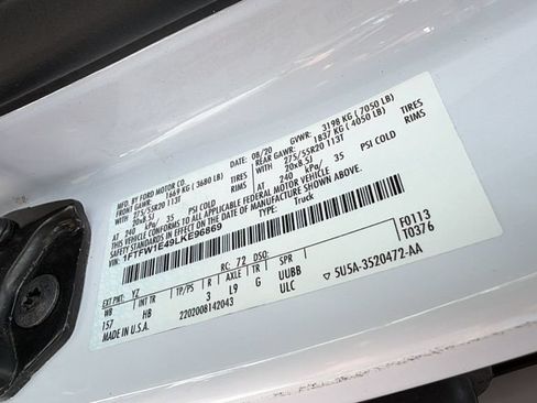 Used 2020 Ford F150 Lariat w/ Equipment Group 502A Luxury AWD/4WD image 30