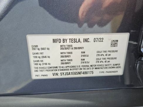 Used 2022 Tesla Model S Plaid AWD/4WD image 16