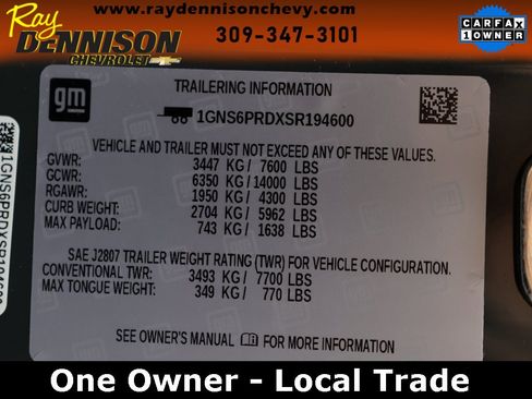 Used 2025 Chevrolet Tahoe Z71 w/ Comfort Package image 44