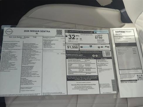 New 2026 Nissan Sentra SL w/ Floor Mat Package FWD image 23