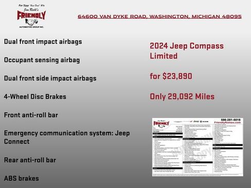 Used 2024 Jeep Compass Limited AWD/4WD image 5