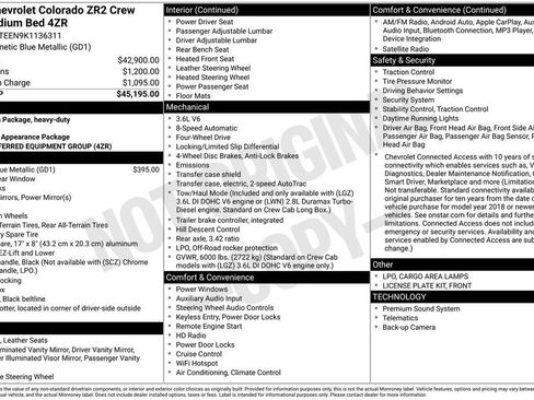 Certified 2019 Chevrolet Colorado ZR2 image 6